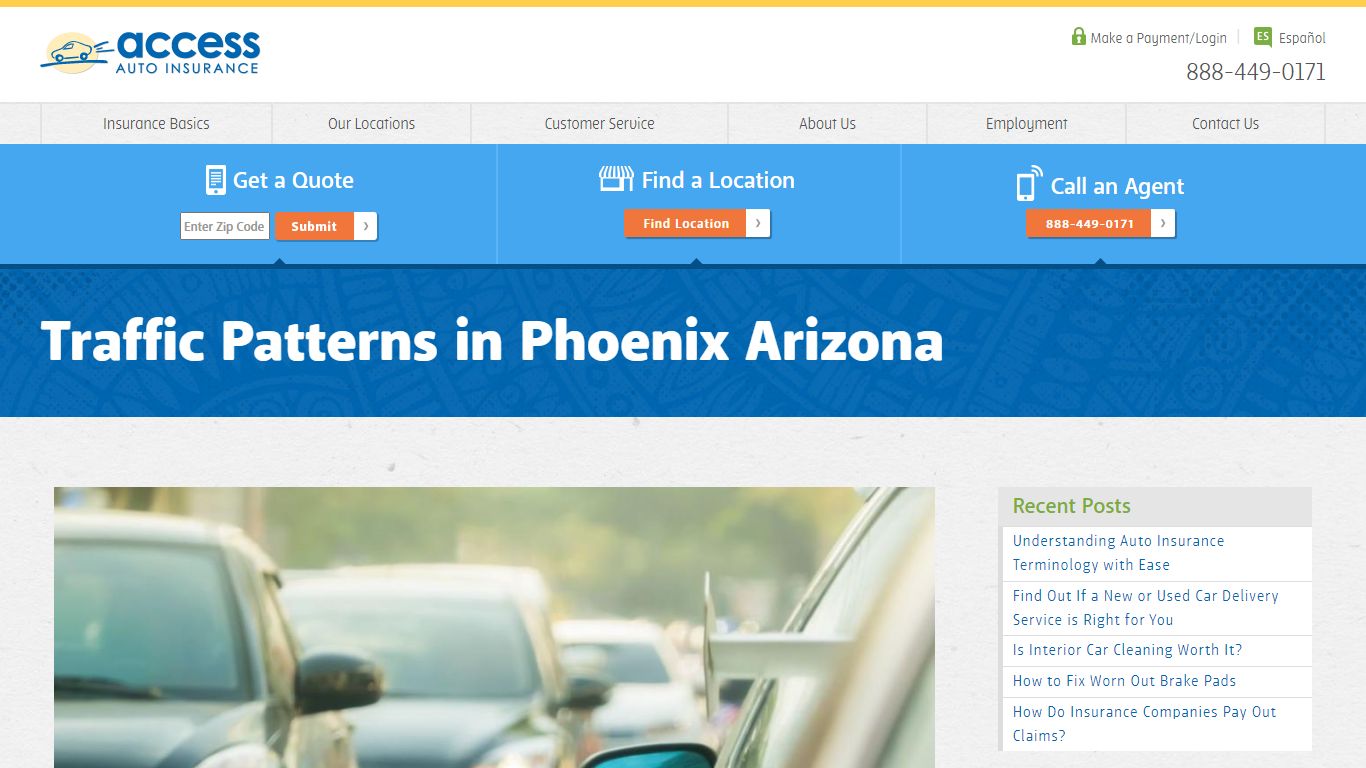 Traffic Patterns in Phoenix Arizona - Access Insurance