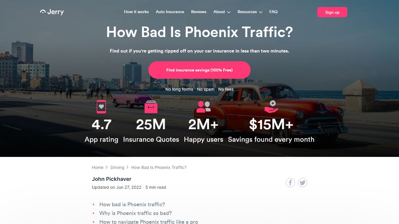 How Bad Is Phoenix Traffic? | GetJerry.com